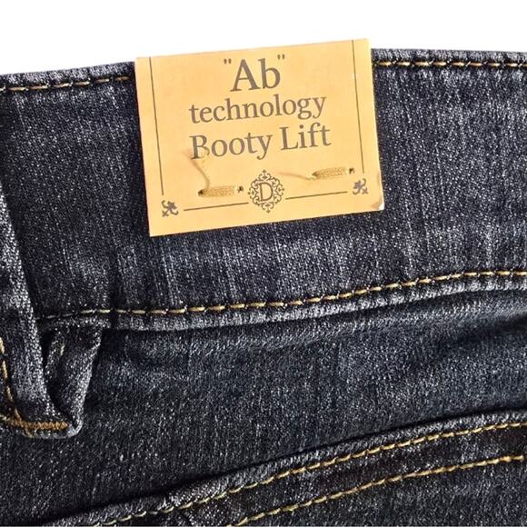 Democracy Abtechnology Booty Lift Straight Leg Classic Blue Women's Jeans 20 W - Picture 4 of 9